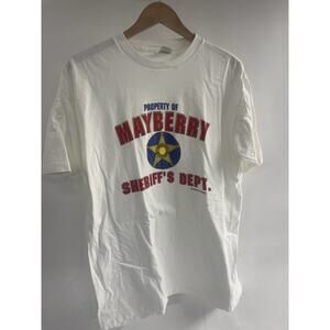 Vintage Andy Griffth Propery Of Mayberry Police Shirt Size Large